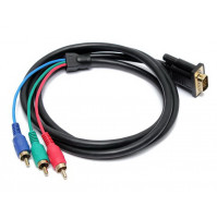 Cable / adapter VGA male - 3 x RCA male