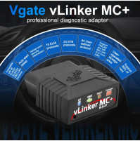 Automašīnu diagnostikas kļūdu kodu skeneris Vgate vLinker MC ELM327 V2.2, Bluetooth 3.0, 4.0