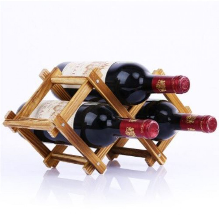A gift for wine lovers - a stylish wine shelf for easy storage of bottles