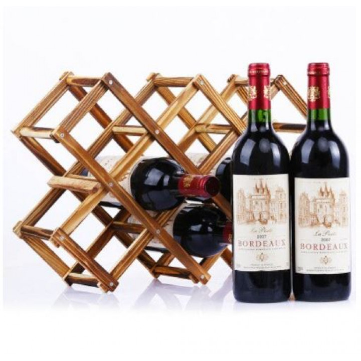 A gift for wine lovers - a stylish wine shelf for easy storage of bottles