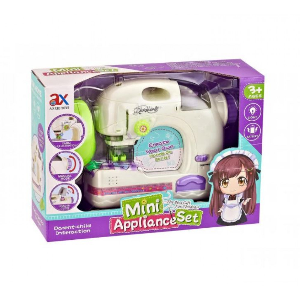 Детская интерактивная электрическая швейная машинка Ao Xie Toys Mini Appliance