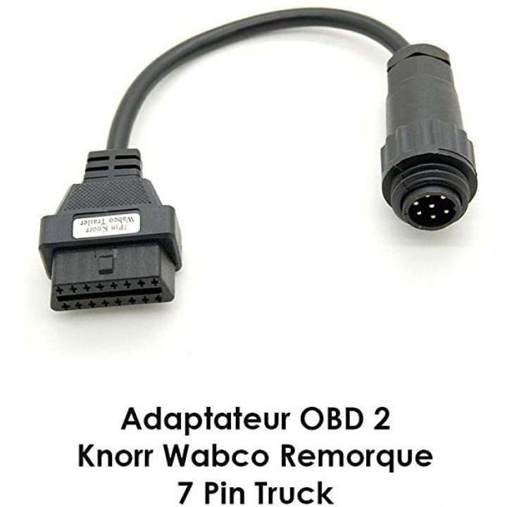 Delphi 7 Pin Knorr/Wabco OBD Diagnostic Test Cable SV10828 - Merlin Diesel