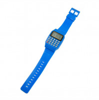 Wristwatch with built-in calculator