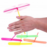 Fluorescent glow in the dark helicopter Glow Stick, an interactive toy for children