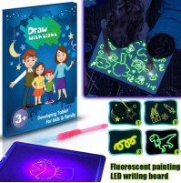 A4  Draw with Light magic pad drawing set, interactive educational toy for children Light magic pad