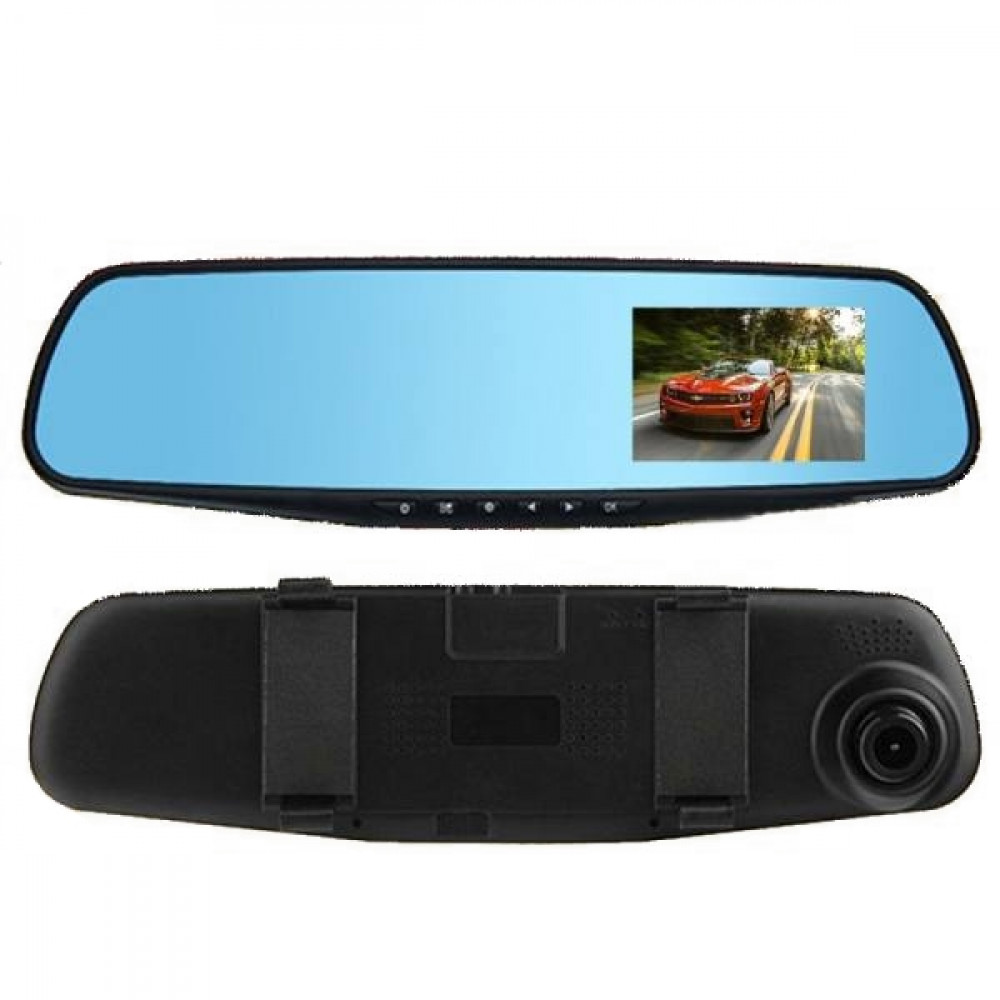 Full HD videoreģistrators-spogulis ar video kameru automašīnai