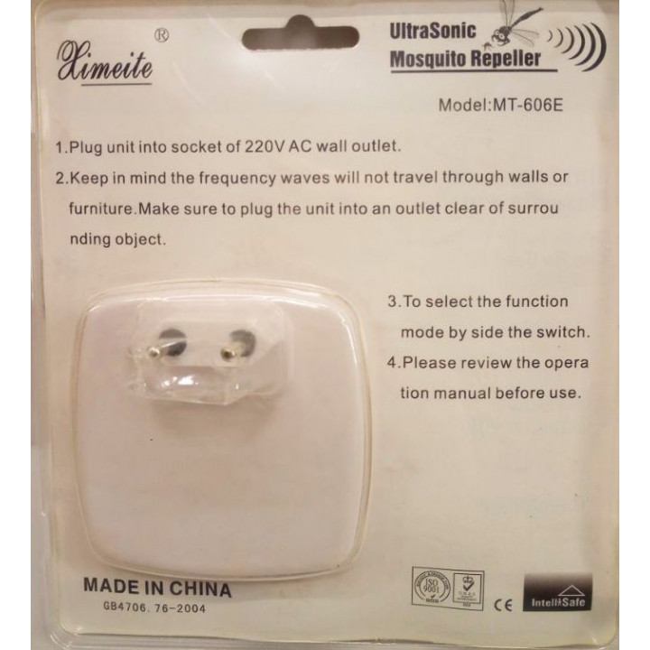 Electromagnetic Ultrasonic Mosquito Repeller, Insect and Fly Fumigator, Ximeite Repellent