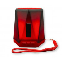 Портативная мощная беспроводная колонка с объемным звучанием, встроенным аккумулятором стильной красной подсветкой - XPRO