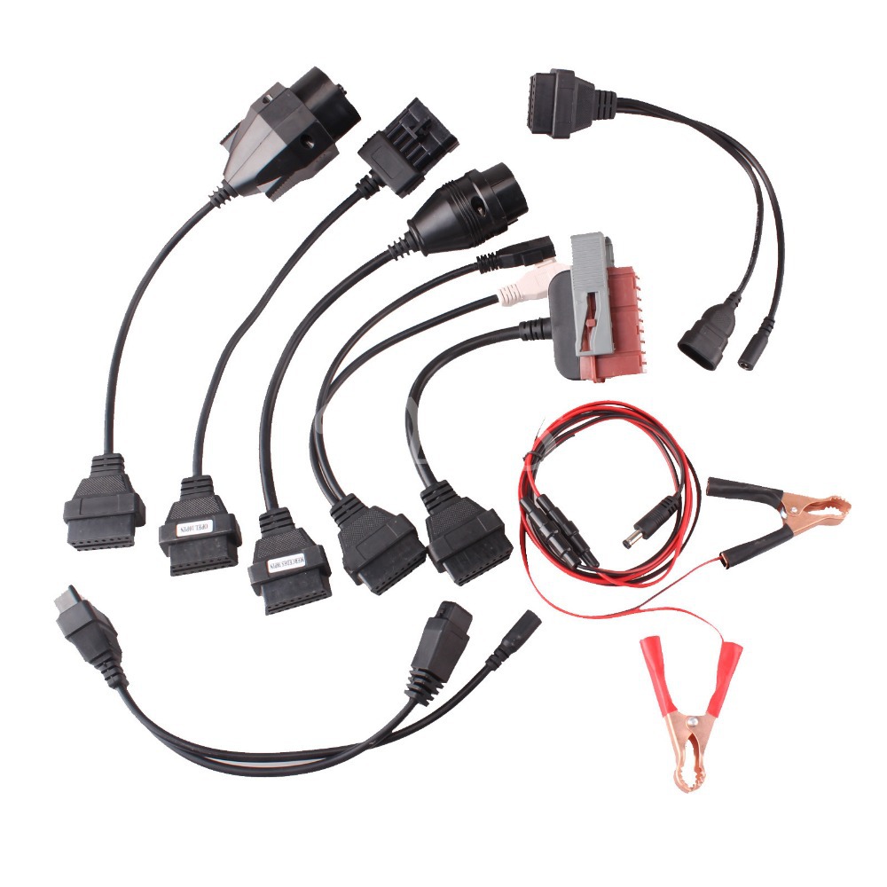 Akozon Lot de 8 câbles adaptateur OBD2 Interface pour Delphi